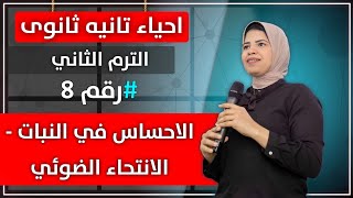 احياء تانيه ثانوي | الترم التاني | الاحساس في النبات - الانتحاء الضوئي