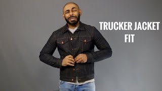 How A Men's Trucker Jacket Should Fit/How A Denim Jacket Should Fit/How To  Buy A Trucker Jacket - YouTube