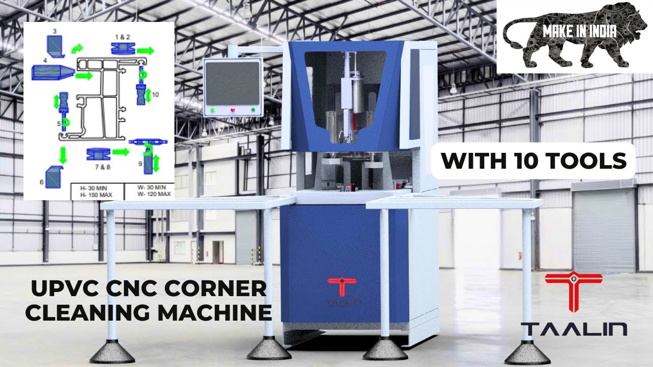 uPVC CNC Corner Cleaning Machine | Perfect Finish for uPVC Windows | Boost Your Window Fabrication!