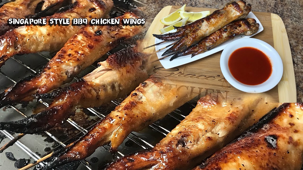 Serving and Enjoying Singapore BBQ Chicken Wings