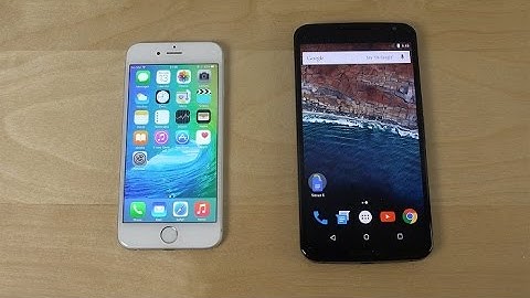 Nexus 6 Android 6.0 Marshmallow DP3 VS IPhone 6 IOS 9 Beta 5 - Speed Test!