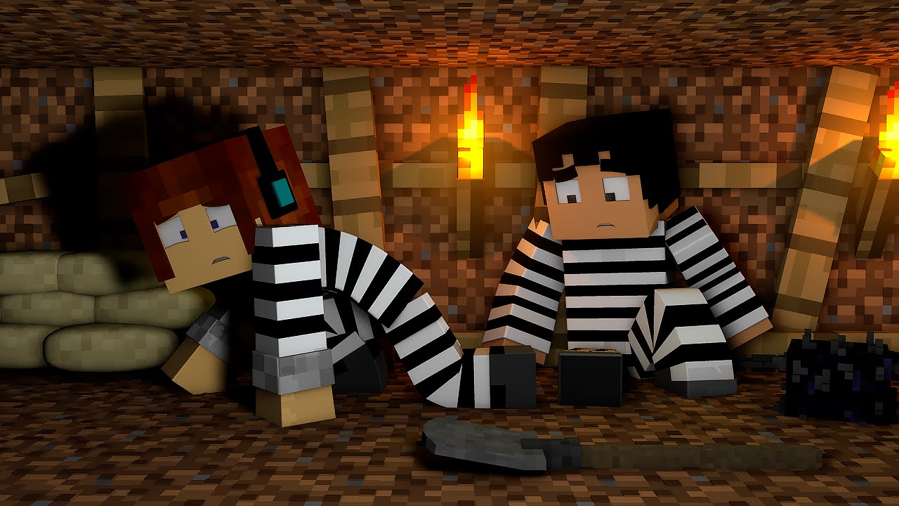 Minecraft : CAVAMOS NOSSA FUGA  !! - ( Polícia e Ladrão)