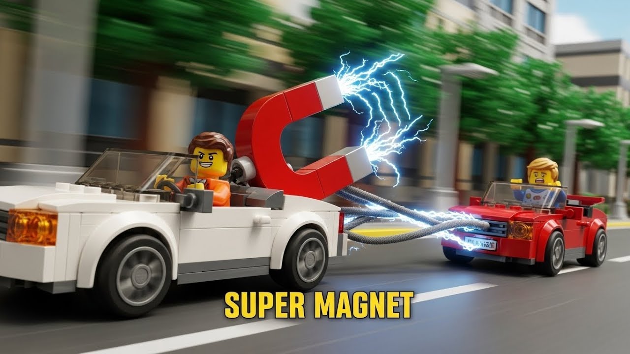 Tim Ralph Lego LEGO Car Crash & Magnet Chaos! 🏎️💥 Tim & Ralph: Motor Madness (Stop ...