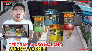 VIRAL! ANOMALI GEROBAK BAKSO MALANG WARNA WARNI Terekam Cctv Didepan Rumah? | Mikael TubeHD
