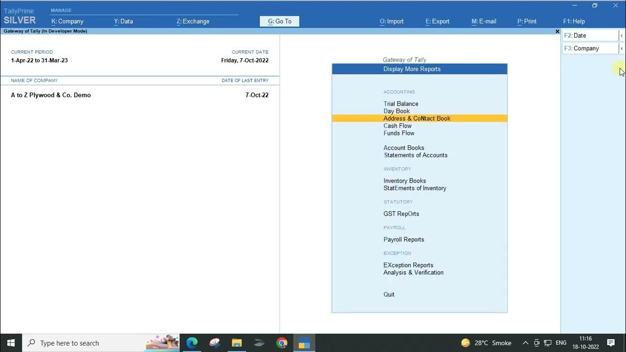 Label / Envelope /Address book Printing Module / Addon / TDL in Tally