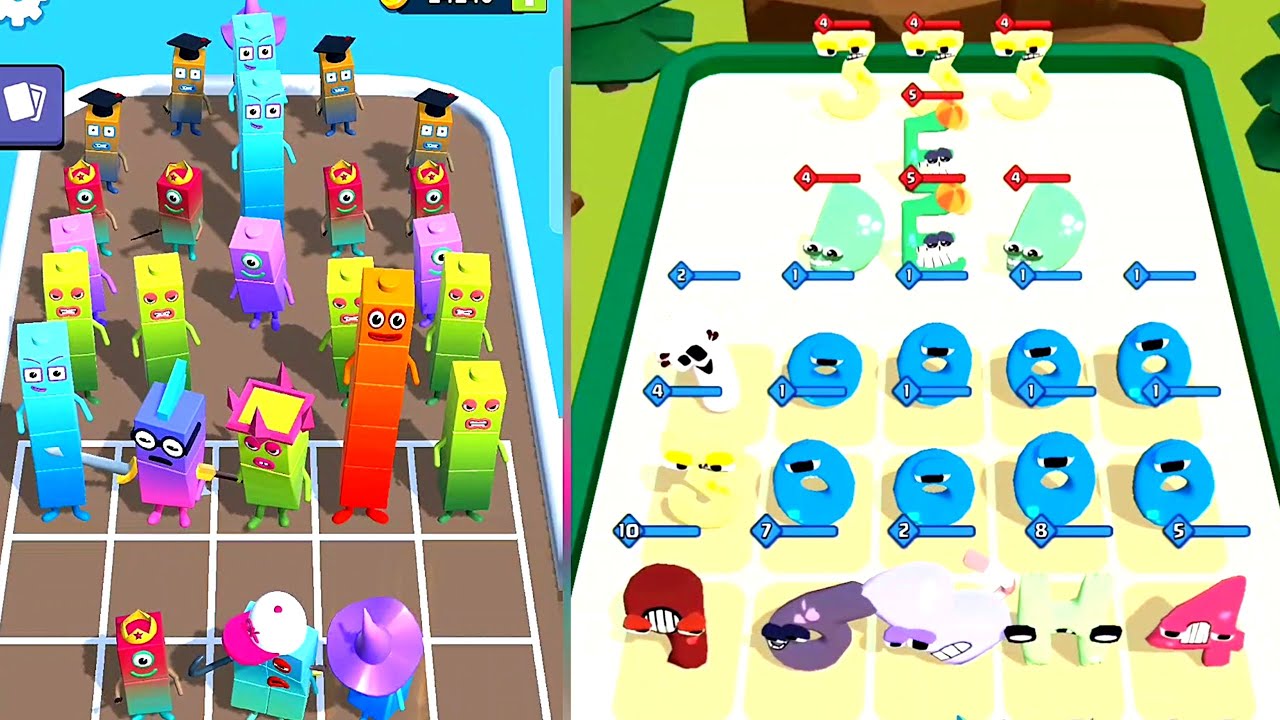 Cube Dance,merge Alphabets, number lore, battle max level Gameplay 🌟