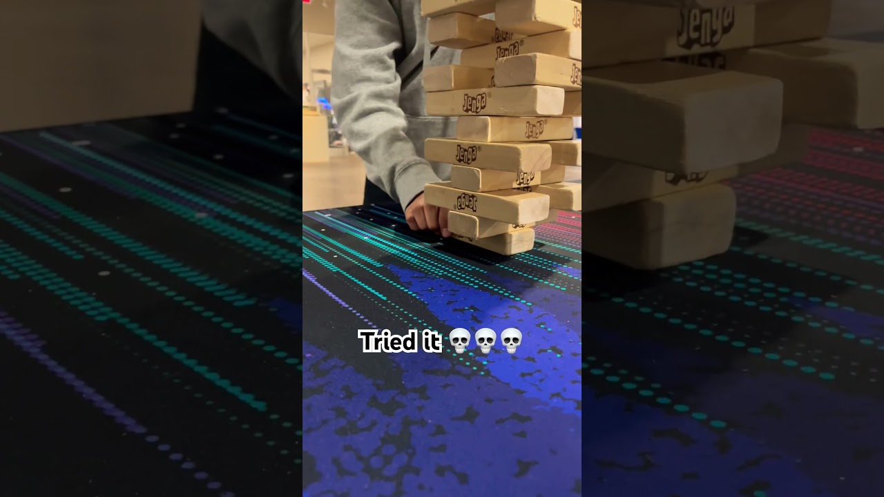 Funny jenga fail 