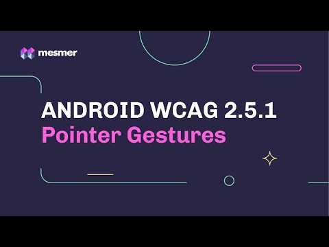 How to fix Android WCAG 2.5.1 Pointer Gesture Accessibility Violations