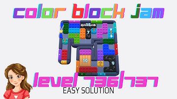 Color Block Jam Level 736 and 737 Easy Game Solution Walkthrough