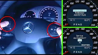 Mercedes-Benz - Wartungsdaten aus Kombiinstrument auslesen und Serviceanzeige zurücksetzen