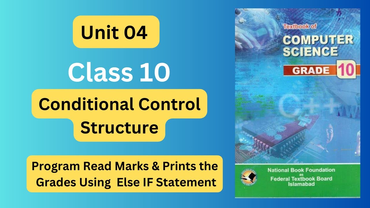 The Program Read Marks & Prints The Grade Using Else If Statement ...
