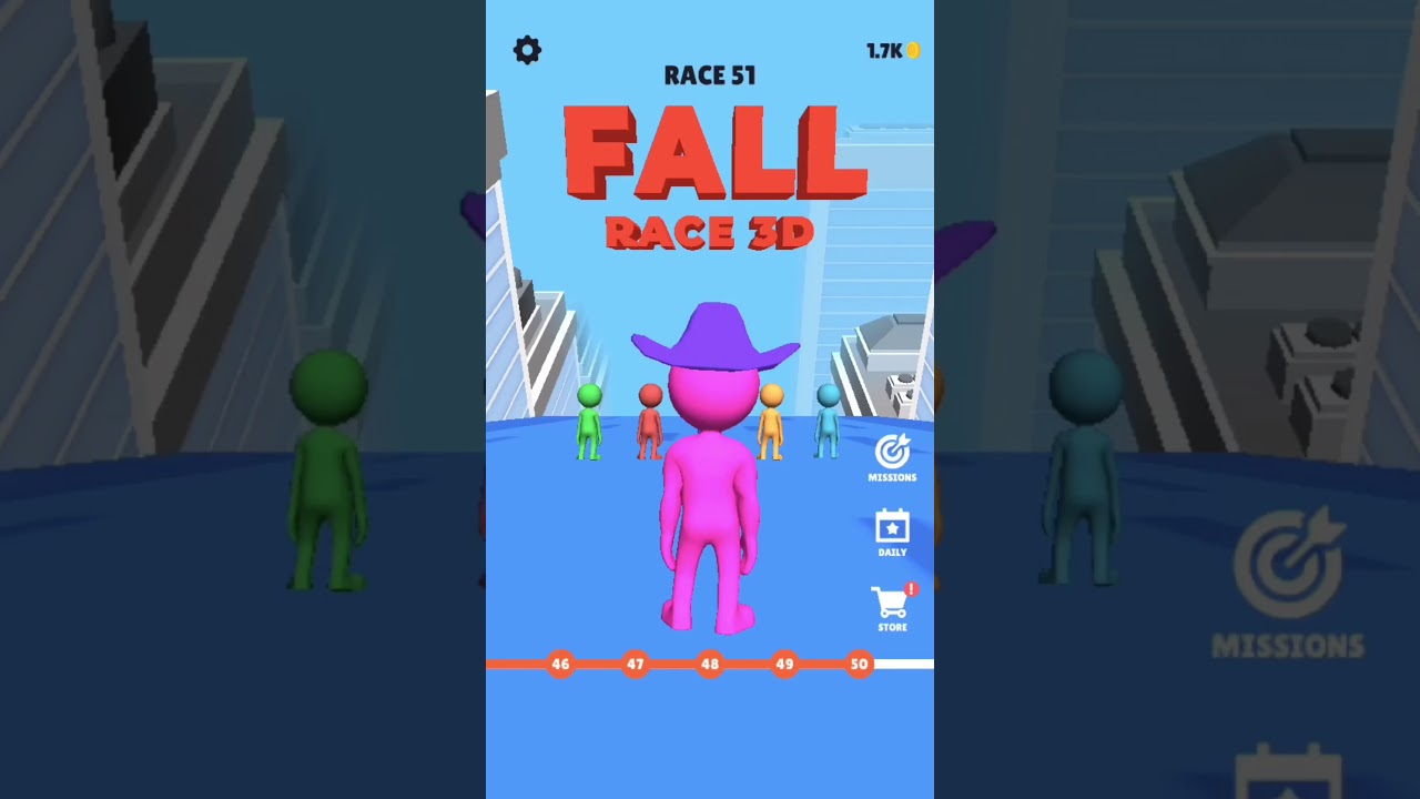 Fall Race 3D Levels 41-60 IOS Gameplay