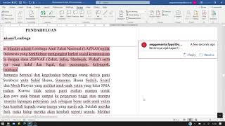 Bimbingan Online Menggunakan Microsoft Word