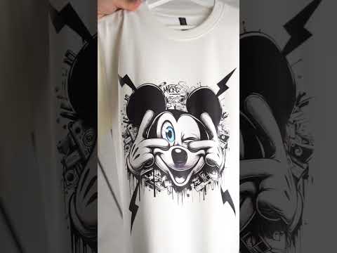 تيشرت ميكي 106أوفر سايز تقفيل سوبر لوكسخامة بوليفار قطن 100