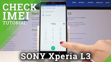 How to Check IMEI Number in SONY Xperia L3 - IMEI & Serial Number