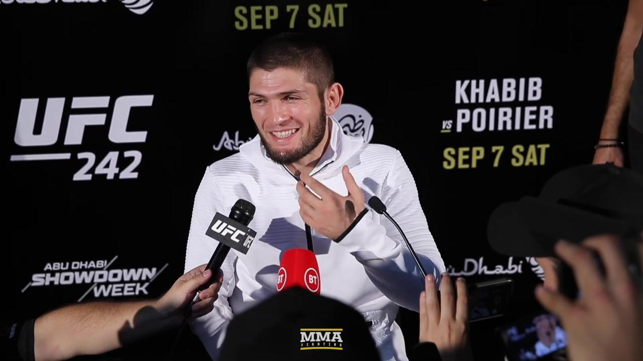 Khabib Nurmagomedov UFC 242 Media Scrum - MMA Fighting