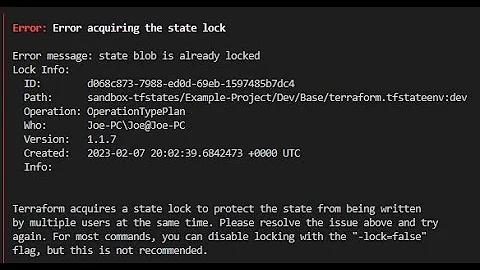 How to unlock a terraform state file | Fix Error acquiring the state lock