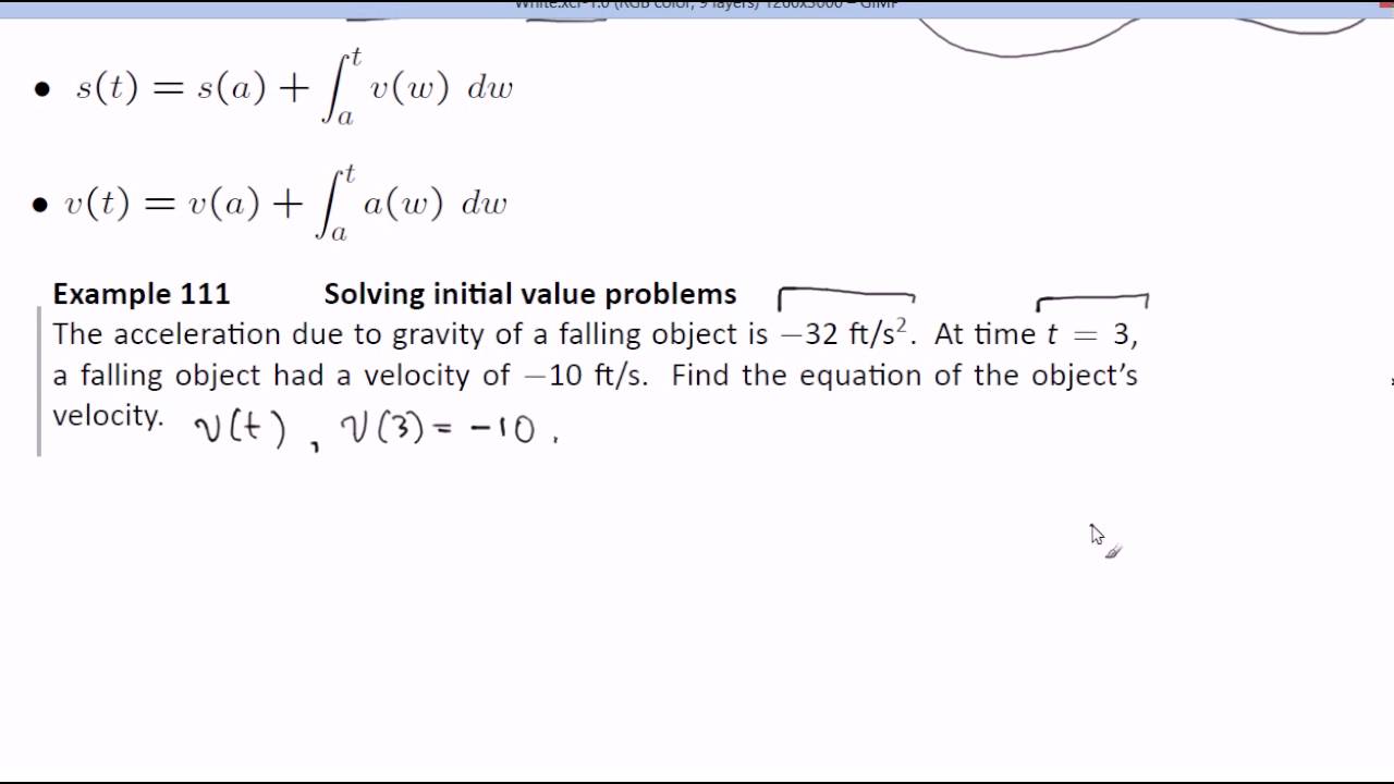 how to solve an initial value problem