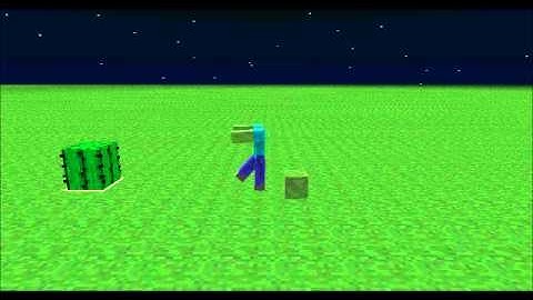 Dumb Zombie Minecraft Animation (Test)