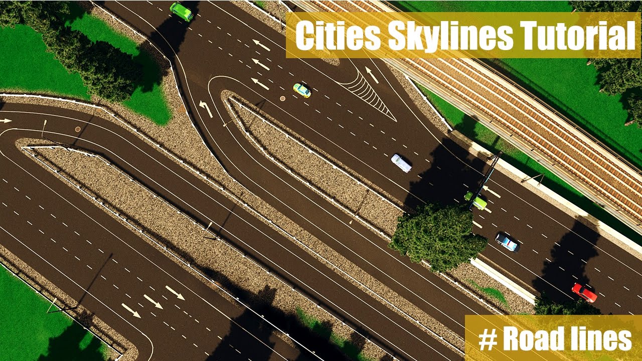 Cities Skylines Tutorial Fastest Way To Draw Road Lines Youtube