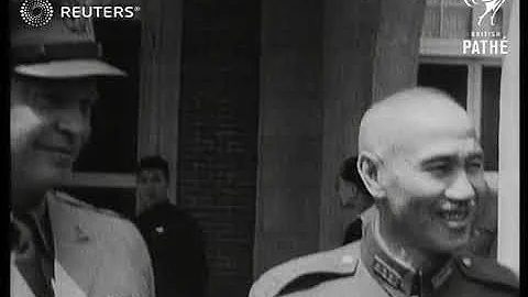 General Eisenhower meets with Chinese leader Chiang Kai-Shek and then reunites with Genera...(1946) - DayDayNews