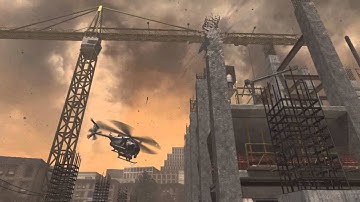 MW3- Cross map AH-6 banked throwing knife. INSANE!