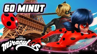 🐞 GODZINA Z MIRACULOUS – Wielka kompilacja 🐞 | Sezon 1 | Miraculous: Biedronka i Czarny Kot