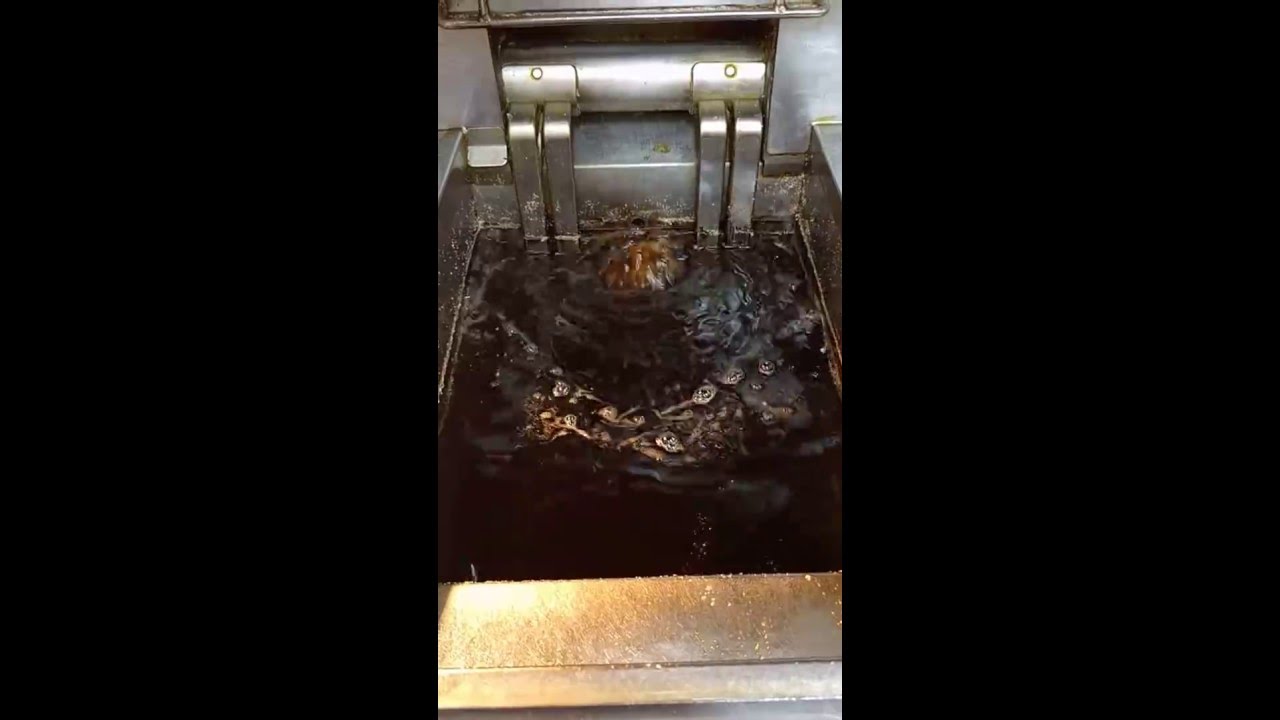 LOV electric fryer auto filter. YouTube