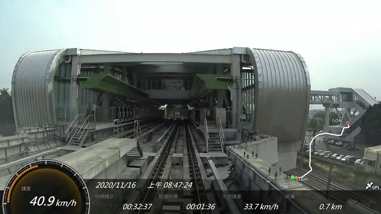 台中捷運綠線 試營運 開放試乘 高鐵台中站（119）- 北屯總站（103a）GPS參數 路程景 Taichung MRT