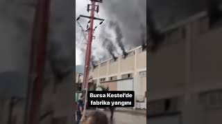 Bursa Son Dakika Kestelde Fabrika Yangını