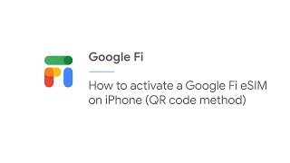 How to activate a Google Fi eSIM on iPhone (QR code method) screenshot 3