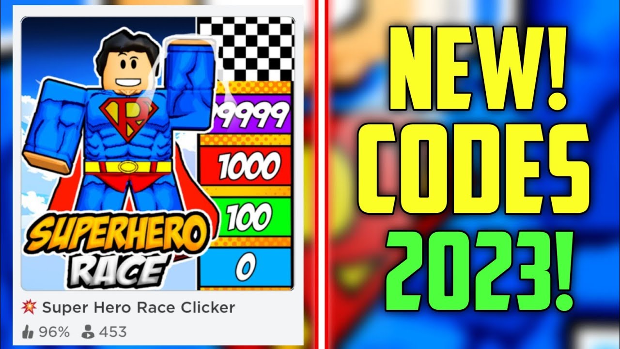 HURRY! - NEW SUPER HERO RACE CLICKER CODES 2023! 