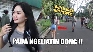 EXPERIMENT CEWEK PAKE BAJU KETAT !! PADA NGELIATIN DONG..