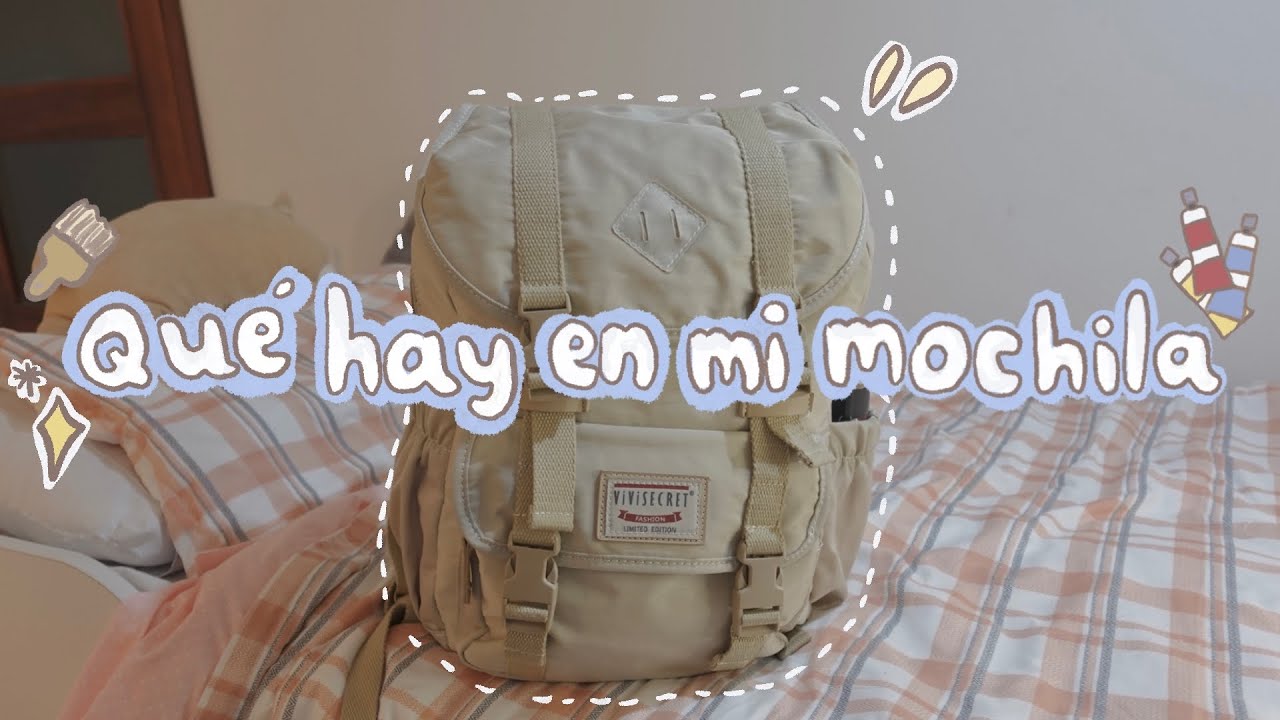 🥛𐐪 ¿qué hay en mi mochila? 𐑂🍦 para clases de pintura 🎨 sofiapricot