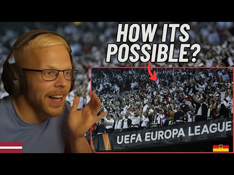 Latvian Reacts To What Happens When 30000 Frankfurt Fans TAKE OVER Camp Nou Stadium