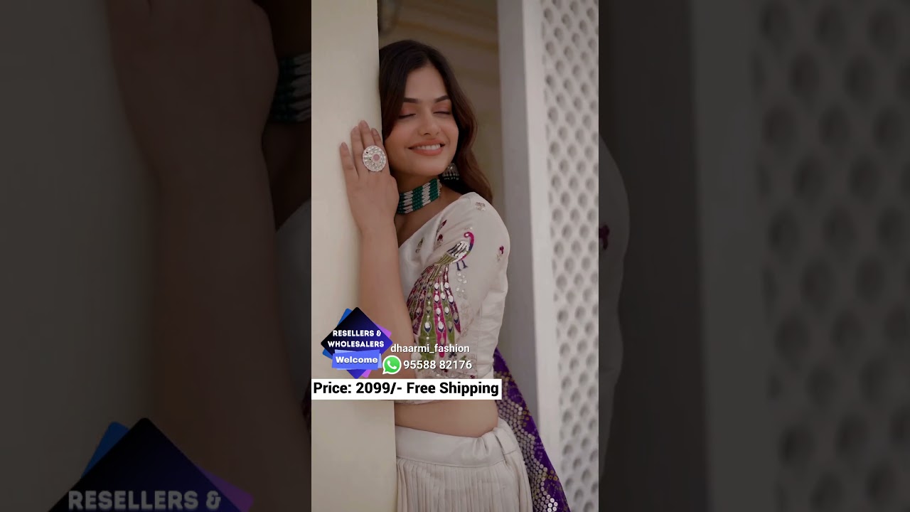 LAUNCH ALERT! ✨Step into royalty with our Premium Tissue Silk Lehenga Choli 👑