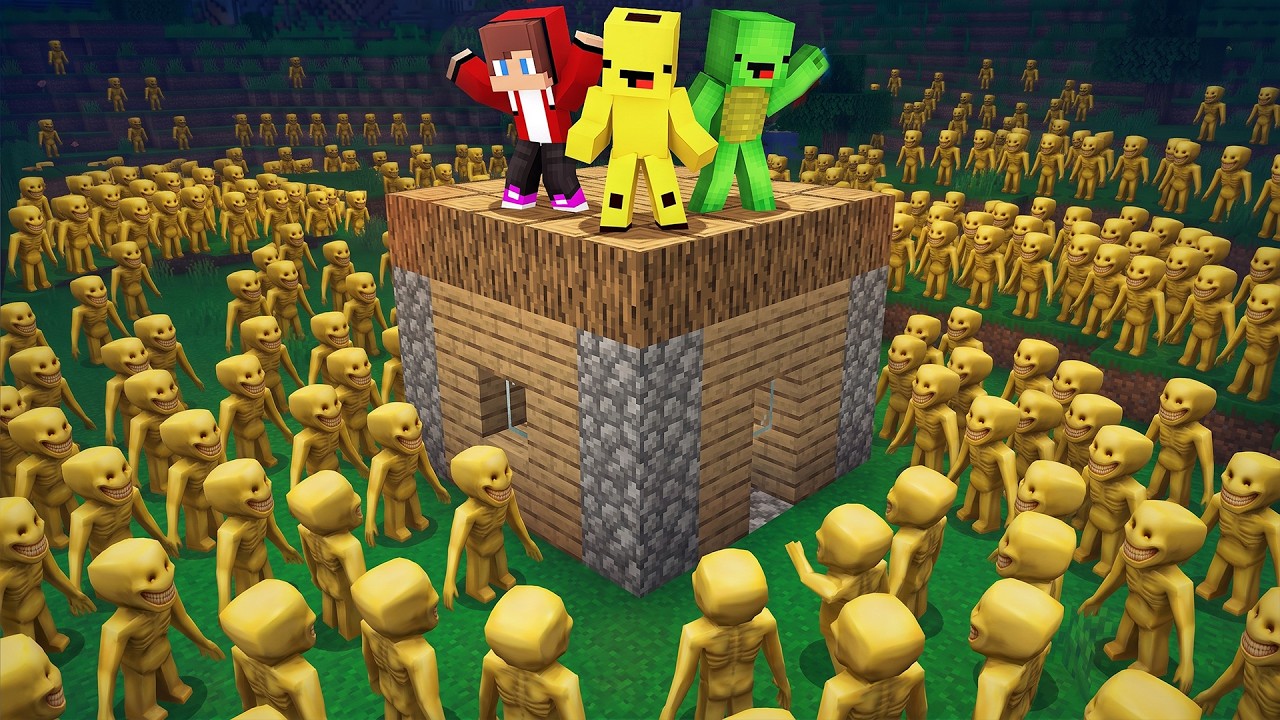 Verity Has Besieged Zenichi and Mikey's House! [Maizen Minecraft