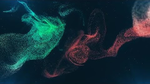 Red And Green Particles Stock Motion Graphics