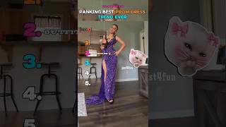 I ranked the prom dress trend ever #tiktok #shorts