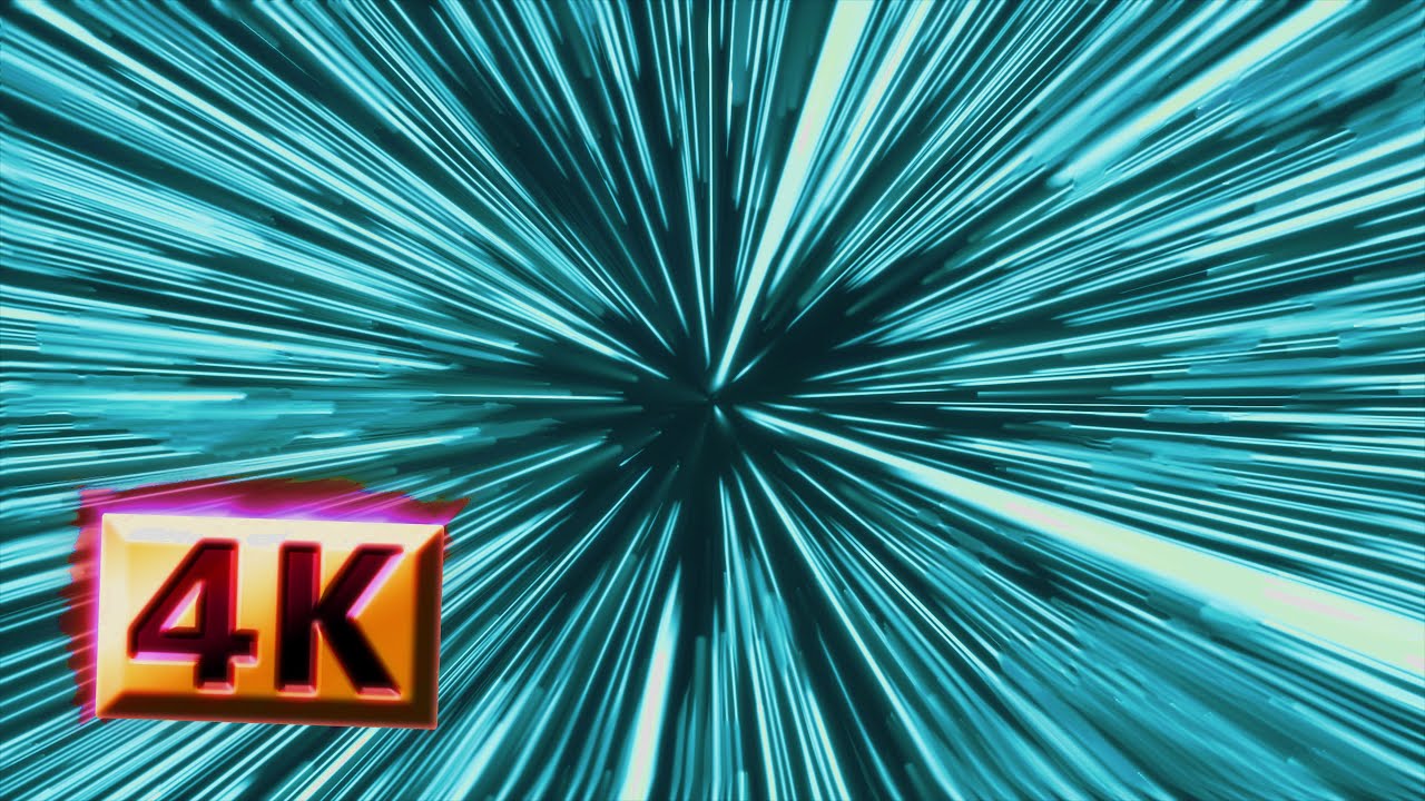 [4K Free Footage] STAR WARS Hyperspace Jump, Lightspeed Motion