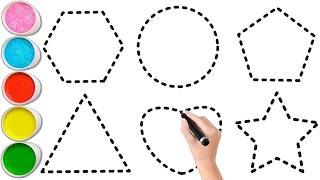 Shapes Song For Kids, Learn 2D Shapes, Colors For Toddlers Preschool Learning Part - 1813