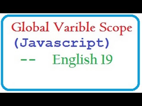 What is GlobalVarible Scope and How to Create GlobalVarible inJavascript-English19-vlr training