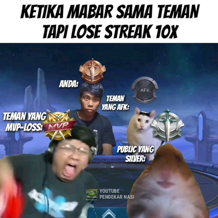 Ketika Mabar Malah Lose Streak di ML #mobilelegends #memeindonesia #memesdaily
