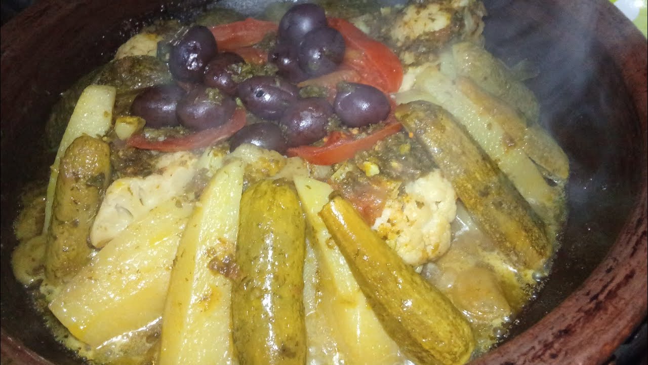 طاجين بالدجاج والخضار متنوعه كيجي رائعه الديد بزاف 🥘🍅🫒