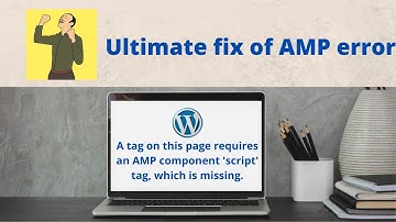 A tag on this page requires an AMP component 