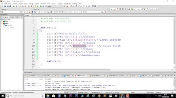 integers, floats , placeholders in C | part 2 | hindi