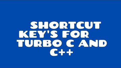 shortcut key