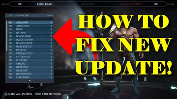 INJUSTICE 2-NEW UPDATE AND HOW TO FIX IT!