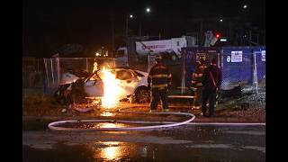 Stolen Car Crashes and Catches on Fire in Lake Villa, IL 02/21/26