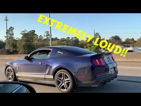 2012 SHELBY GT500 LOUD EXHAUST ! Resonator Delete + Off-road X Pipe